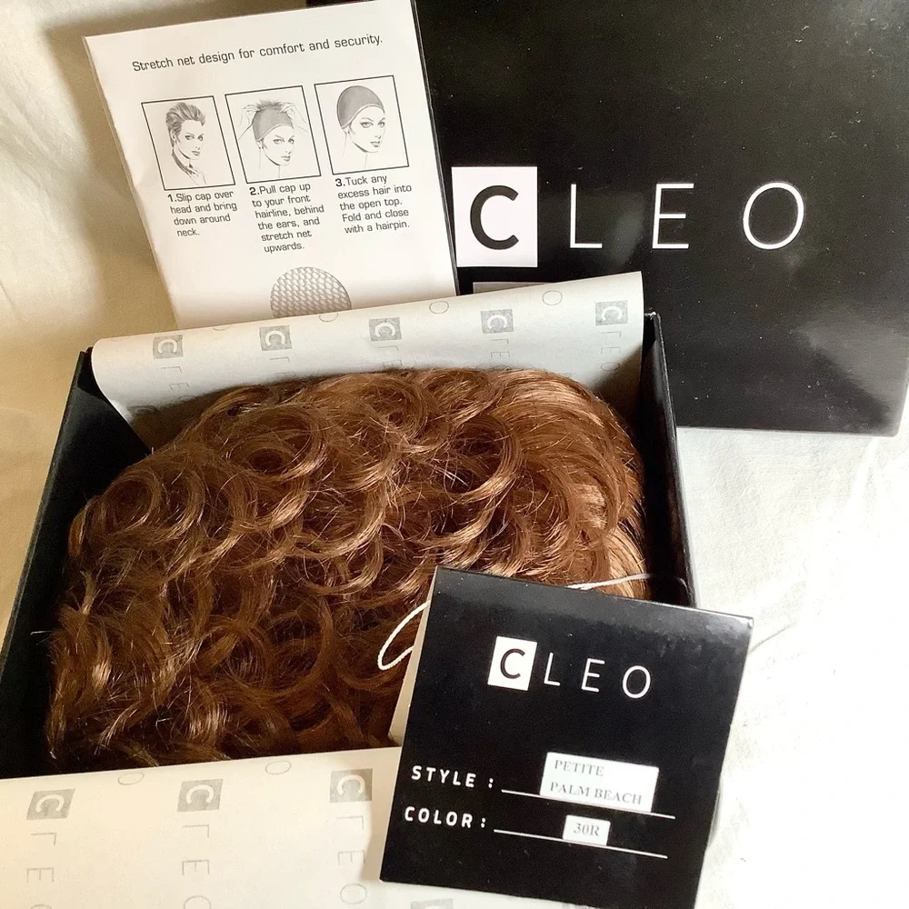 NIB Cleo Synthetic Wig Petite Palm Beach 30R Dark Auburn Brand New Rare Discontd